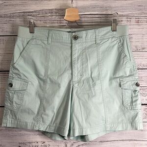 LEE Relaxed Fit Mid Rise Light Blue Cargo Shorts | Size 14